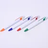 Stylo à bille en plastique Stylos personnalisés Stylo à bille Encre à l'huile Marketing personnalisé Promotionnel Corps blanc blanc pour l'impression du logo Fournisseur d'école et de bureau