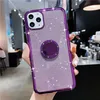 2021 Kobiety Girls Glitter Cute Phone Case Bling Diamond Rhinestone Zderzak Ochronny Miękki etui do Galaxy Samsung S20 S21 iPhone 13 12 11 Pro Max DHL Szybko