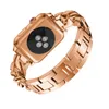Mode femmes diamant bracelet en acier inoxydable pour Apple Watch 6 se bande 40mm 44mm femmes Bracelet mince pour iWatch série 5 4 3 38mm 42mm bracelet en métal