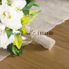 زخرفة الحفلات 35 سم × 10M Natural Hessian Burlap Table Runner Vintage Rustic Wedding Chair Decor