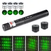 Flashlights facklor Kraftfulla rödgrön laserpekare 100mw 303 Siktfokus Justerbar Burning Lazer Torch Pen 468 Mönster REPA3281351