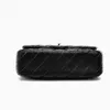 5A Classic Flap Designers Brand Bag Caviar Grain جلد البقر حقيبة يد الموضة النسائية محفظة ذهبية سلسلة حقائب كتف عبر الجسم صندوق مزدوج ، صناديق مزدوجة