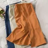 Summer elegant back split one-step skirt For womens midi long Pencil lady Korean high waist bag hip Mid-Calf casual 210420