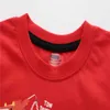 Springende meter aankomst zomer rode jongens tops met auto's print schattige kinderen t-shirts voor 2-7t mode baby Tees kleding 210529