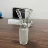 Färgglatt handtag Glas Rökning 14mm 18mm Manlig trampskålfilter Utbytbar bärbar torr ört tobak Oljeplattor Bongs Silicone Hookah Down Stem Tool DHL Gratis