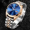 Lige Rose Gold Women Watch Business Quartz Watch Ladies Top Marca Luxo Feminino Relógio de Pulso Relógio Relogio Feminino 210517