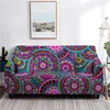 Mandala Bohemia Sofabezug, Stretch-Schonbezug, elastische Schnittcouch für Wohnzimmer, L-förmiger Sessel, 1/2/3/4-Sitzer, 220302