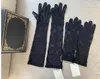 Cinq doigts gants gants de tulle pour femmes designer dames lettres imprimer dentelle brodée noir beige conduite mitaines ins mode mince gant de fête 2 taille