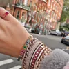 Rainbow Baguette Cz Cuff Bracelet Bracelet pour Femmes Luxe Magnifique Femmes Multi Pièces Empilage Cz Band Bracelets Q0720