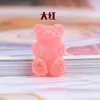 50Pcs Soft Candy Bear Doll House Flatback Resin Components Cabochon Charms for Sweet Gummy Cabochons DIY Scrapbooking Decoration