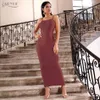 Bodycon Summer Bandage Sukienka Kobiety Sexy Spaghetti Pasek Bez Rękawów Maxi Club Celebrity Evening Party Dresses Vestidos 210423