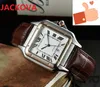 ICE-Out Bling Quartz Mouvement Automatique Date Montre Pour Hommes Hip Hop Carré Cadran Romain Designer Hommes Montres En Cuir Bande D'affaires Montre-Bracelet Homme Cadeau