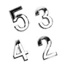 数字ドアプラークハウスサインメッキゲート0〜9プラスチック番号タグエルホームステッカーラベルその他のハードウェア