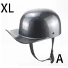 Motorhelmen Helm Retro Half-helm Full Face Baseball Cap Accessoires D S Cocktail Half Zwart Skid Deksel