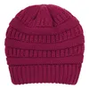 Fasta färger mössor satinduk inre knutade hattar 9 färger varm vinter ull hatt mode keps vid havet lla1034