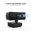 2K 2560*1440 Webcam HD Computer PC WebCamera with Microphone Rotatable Cameras Live Broadcast Video Calling Conference Work