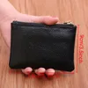 Simply Munten Sleutel Storage Pocket Wallets Tassen Mannen Dames Mini Portemonnee Solid Color Lederen Kaart Portemonnee Duurzaam Unisex KKB6976