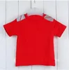 zomer jongens meisjes geruite T-shirt tag peuter korte mouwen T-shirt kinderen designer top kinderkleding