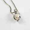 Natural Oyster Pearl Hollow Clank Charm Locket Популярное модное ожерелье для женских ювелирных изделий подарок