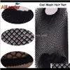 Black Mesh Hair Cap Weven Groothandel Netten Vrouwen Snood Ademende Nylon Haarnetjes M53Qq Hyjt2