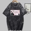 Tokyo Revengers Anime Print Mode Korte Mouw Ronde hals Tie Dye T-shirt Y0809