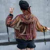 セクシーなコートの女性のジャケット原宿コートとジャケットの街路壁のウインドブレーカーの緩いリボン野球の制服太陽の夏803j 210420