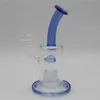 Vidro Bong Waterpipe Hookah Recycler Oil Rigs Cachimbo com Matriz Percolador 8 polegadas Altura Dê 1 Quartz Banger para presente