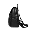 Mochilas de couro macio para meninas adolescentes mochila escola mulheres casual laptop mochila feminina com bolsos de silte mochila feminina q0528