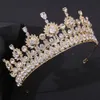 Crystal Bridal Tiaras och Crowns Rhinestone pannband Barock Headpieces Bröllop hårtillbehör Kvinnor huvudbonadsmycken242h