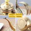 1218L Stainless Steel Long Mouth Teapot Coffee Pot Kettle with Leaf Infuser Filter Maker Large Capacity 2108131070723