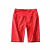 Zwarte Biker Shorts Womens Elastische Hoge Taille Zomer Streetwear Sweatpants Jogger Punk 210521