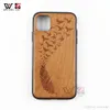 Vuilbestendige telefoonhoesjes voor iPhone 6 7 8 Plus 11 12 PRO X XR XS MAX Back Cover Natural Real Wood TPU Design Custom Logo Luxe 2021