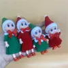 2.5INCH Jul Baby Doll Bokhylla Fairy Dolls Xmas Plush Kids Fashion Mini Söt leksaker Ornaments Alla hjärtans dag Gåvor Tillbehör G16bdkd