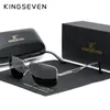 Kingseven 2021ブランド古典的な正方形の偏差サングラスメンズ運転男性の太陽メガネ眼鏡UVブロッキングN7906