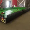 Aangepaste Oxford/PVC Outdoor Games opblaasbaar Snooker voetbalveld, Billard voetbalpooltafel biljartspel met 10 ballen te koop