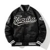 Jaquetas masculinas unissex moda hip hop varsity jaqueta de beisebol com bordados primavera outono streetwear casaco letterman casaco tops S-XXL