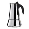 Kachel moka koffie pot roestvrij staal koffiezetapparaat moka espresso percolator kookplaat koffiezetapparaat pot 100/200/300/450 ml 210408