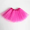 Jupes enfants bébé étoile paillettes danse Tutu jupe pour fille Sequin 3 couches Tulle enfant en bas âge jupon enfants en mousseline de soie