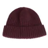 Women Beanies Hat Ribbed Knitted Cuffed Winter Hat Warm Short Beanie Casual Solid Color Skullcap Baggy For Adult Men Beanie Y21111