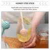 Cuillères 4pcs Simple Honey Stirring Sticks Stir Rods Pratique Pour La Maison