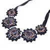 Beauty Handmade Jewerly Maxi Choker Necklace Women Black Ribbon Statement Vintage Collier Chokers