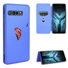 Étuis en fibre de carbone pour ASUS ROG Phone 3 5 Pro Strix ZS661KS étui magnétique support de livre carte portefeuille housse de protection en cuir