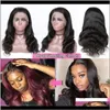 Produkter Drop Leverans 2021 Yyong 30 32 tum 13x6 13x4 Spets Front Human Hair Wigs For Black Women Remy Malaysian Body Wave 4x4 CLO6827846