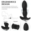 NXY Sex Products Stak Trillingen Anaal Plug Telescopische Vibrator USB OPLADEN AVSTOGSBEDIENING ZUIGNAP BOWN Pluggen Sexules SPELLOED VOOR VOLWASSEN 18 +0210