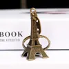 Porte-clés design Vintage Tour Eiffel Porte-clés estampillé Paris France Tour pendentif porte-clés cadeaux Mode Or Ruban Bronze