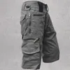 Nowe męskie spodnie męskie bawełniane luźne prace swobodne safari w stylu safari małe szorty wojskowe armii taktyczne joggery krótkie spodnie