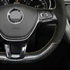 Auto stuurwielafdekking antislip zwart koolstofvezel suède voor Volkswagen VW Golf 7 MK7 Nieuwe Polo Jetta Passat B8 Tiguan Sharan