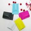 Le sac d'emballage de papier d'aluminium pur de support mat multicolore s'auto-scelle la pochette d'emballage d'auto-scellage de Mylar pour la nourriture de thé