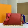 2021 تنقش منتفخ الجلود سلسلة حقيبة كوسين pm المرأة حقيبة يد أكياس الكتف crossbody حزام محفظة محفظة