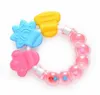 INS Euro Cute DIY Baby Soothers & Teethers Circle with Bell Ringing Tooth Rubber Health Care Teething Training Infant